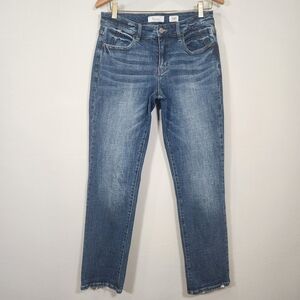 KanCan Women's Straight Leg Blue Jeans